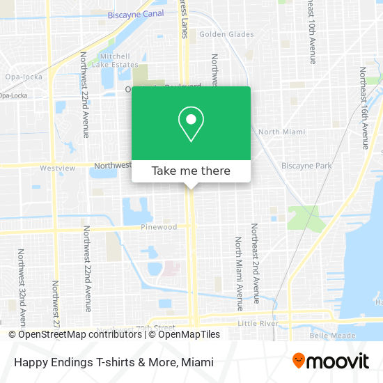 Happy Endings T-shirts & More map