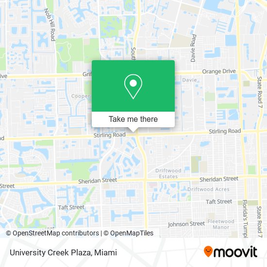University Creek Plaza map