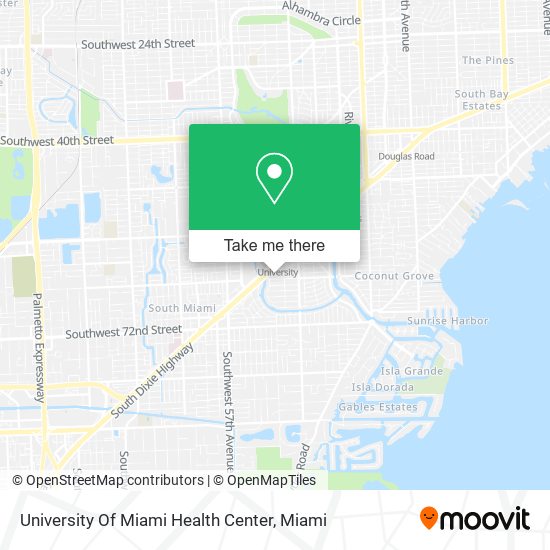 University Of Miami Health Center map
