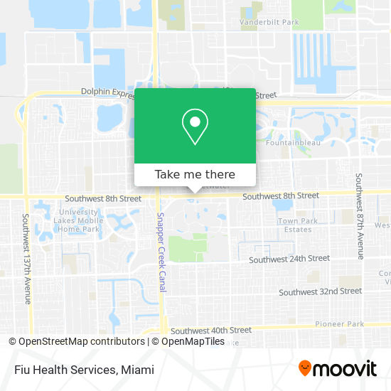 Fiu Health Services map