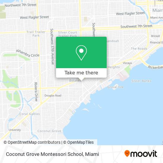Coconut Grove Montessori School map