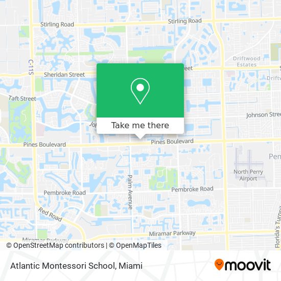 Mapa de Atlantic Montessori School