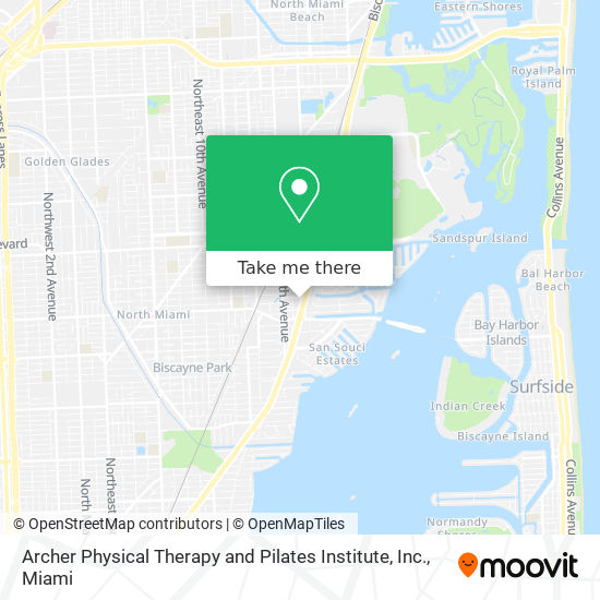 Mapa de Archer Physical Therapy and Pilates Institute, Inc.