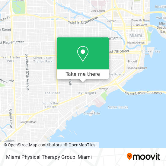 Miami Physical Therapy Group map