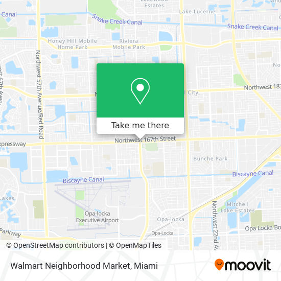 Mapa de Walmart Neighborhood Market