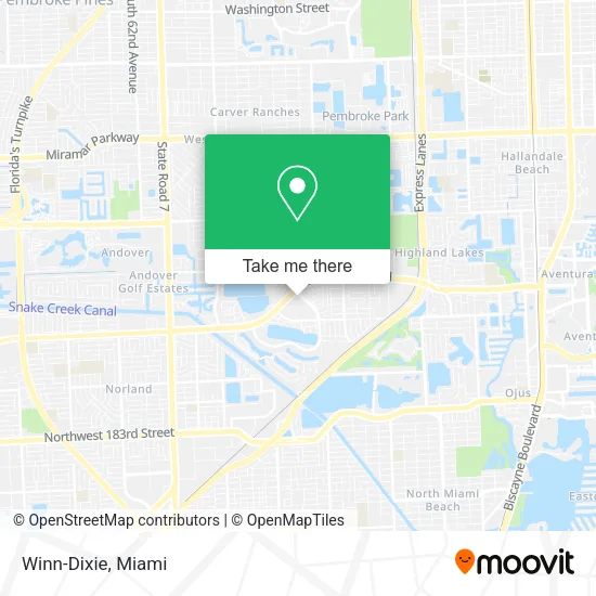 Winn-Dixie map