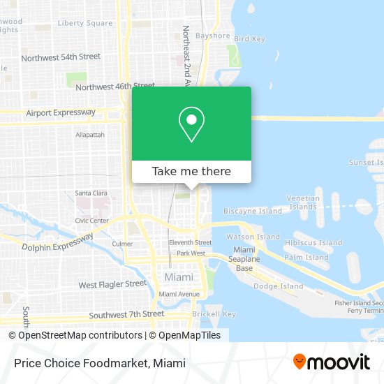 Mapa de Price Choice Foodmarket