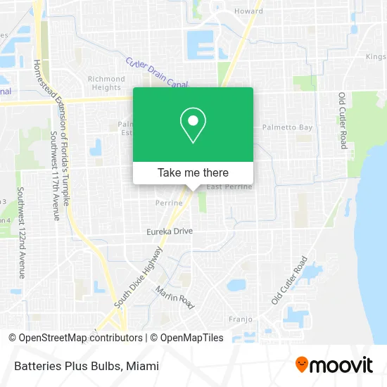 Batteries Plus Bulbs map