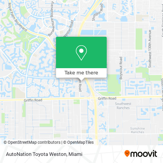 Mapa de AutoNation Toyota Weston