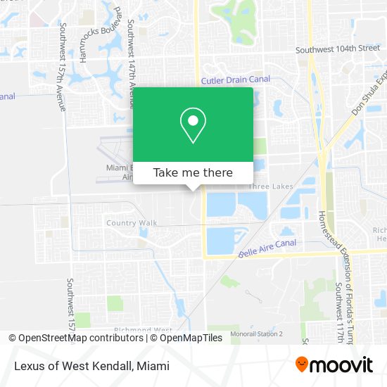 Mapa de Lexus of West Kendall