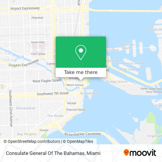 Consulate General Of The Bahamas map