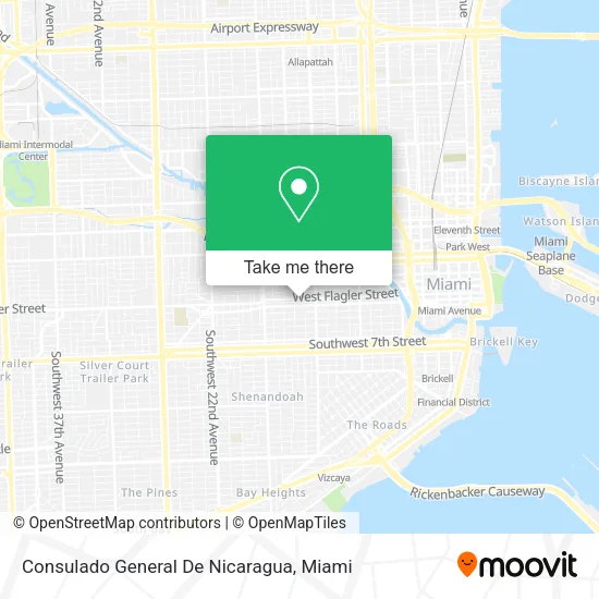 Consulado General De Nicaragua map