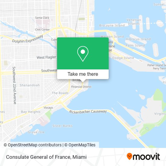 Consulate General of France map