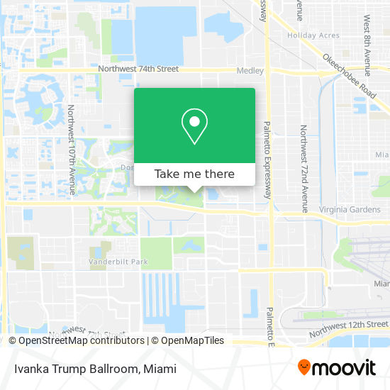 Mapa de Ivanka Trump Ballroom