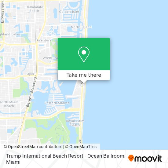 Mapa de Trump International Beach Resort - Ocean Ballroom