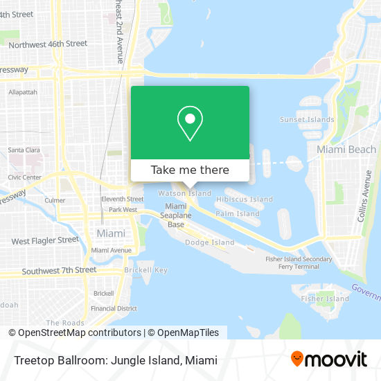 Mapa de Treetop Ballroom: Jungle Island