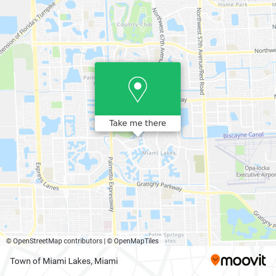 Mapa de Town of Miami Lakes