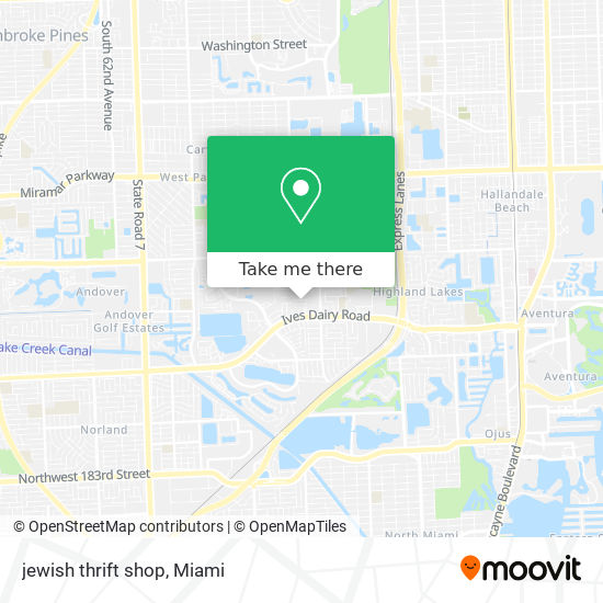 Mapa de jewish thrift shop