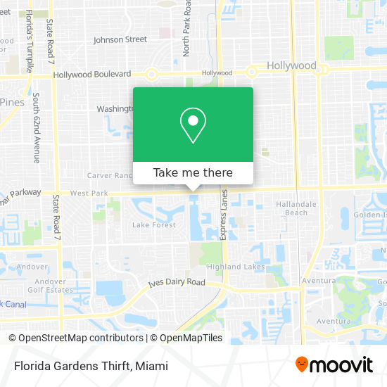 Mapa de Florida Gardens Thirft