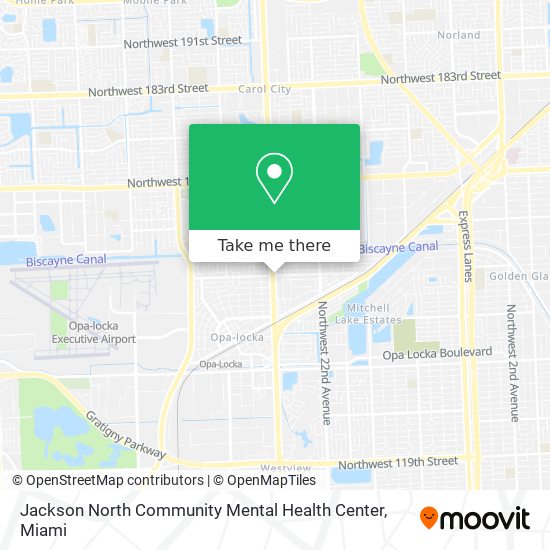 Jackson North Community Mental Health Center map