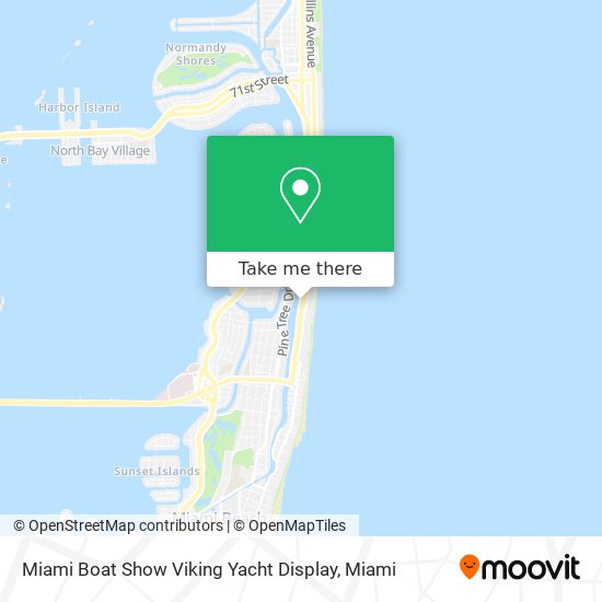 Mapa de Miami Boat Show Viking Yacht Display