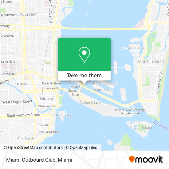 Mapa de Miami Outboard Club