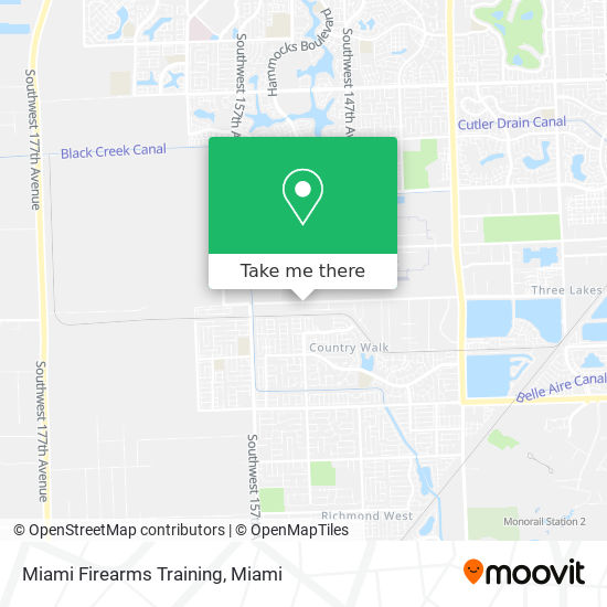 Miami Firearms Training map
