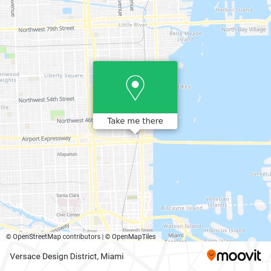 Mapa de Versace Design District