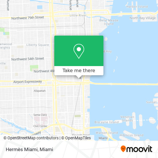 Mapa de Hermès Miami