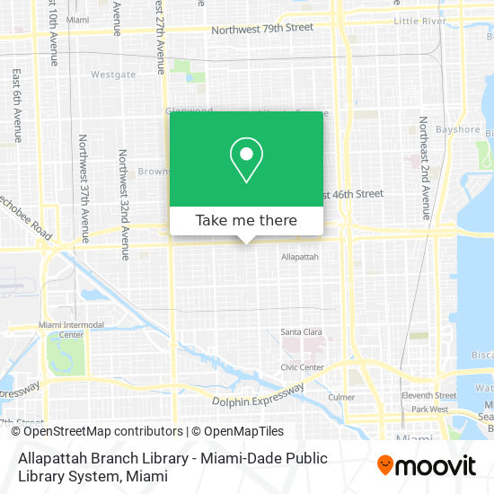Mapa de Allapattah Branch Library - Miami-Dade Public Library System