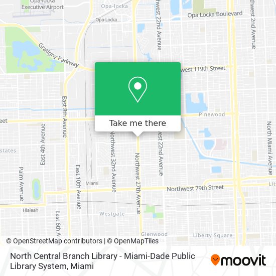 North Central Branch Library - Miami-Dade Public Library System map