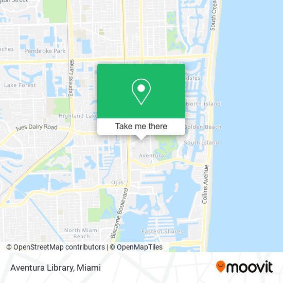 Aventura Library map