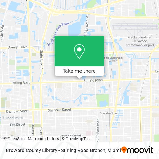 Broward County Library - Stirling Road Branch map
