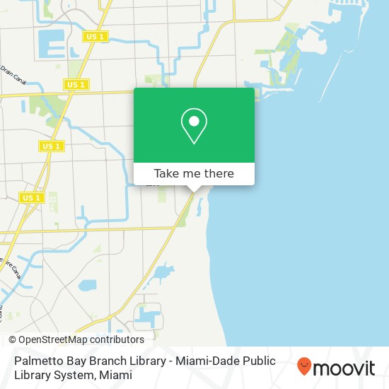 Mapa de Palmetto Bay Branch Library - Miami-Dade Public Library System