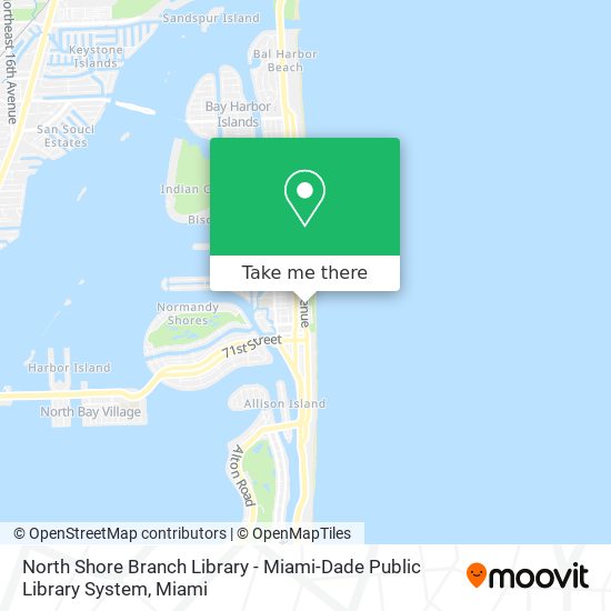 North Shore Branch Library - Miami-Dade Public Library System map