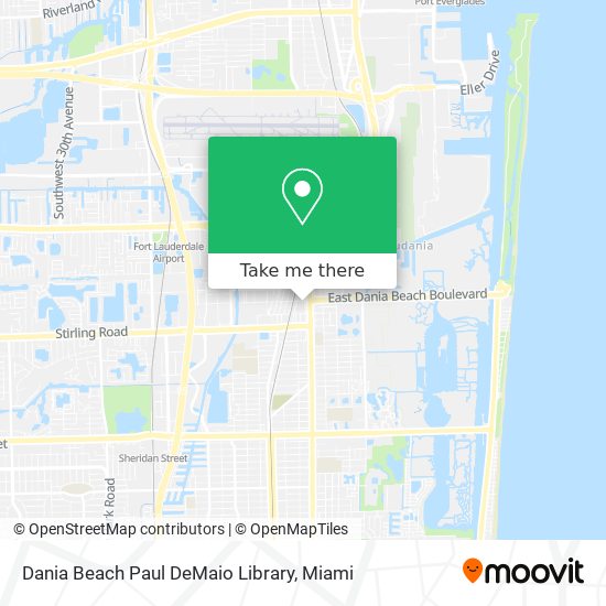 Dania Beach Paul DeMaio Library map