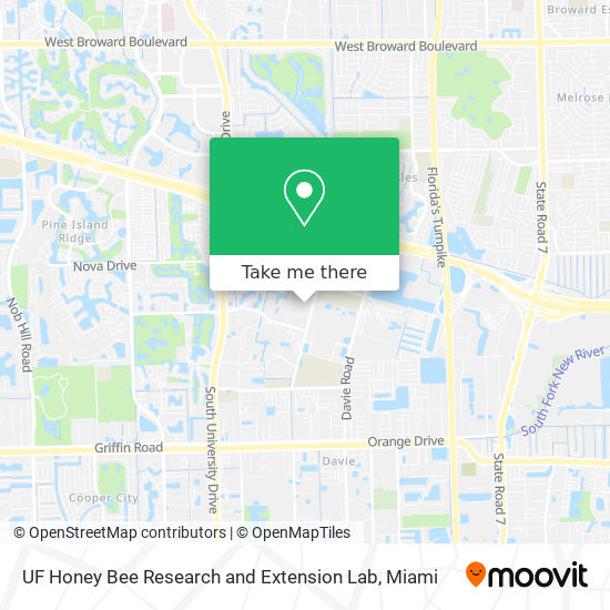 UF Honey Bee Research and Extension Lab map