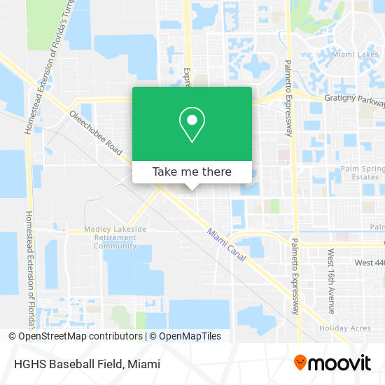 HGHS Baseball Field map