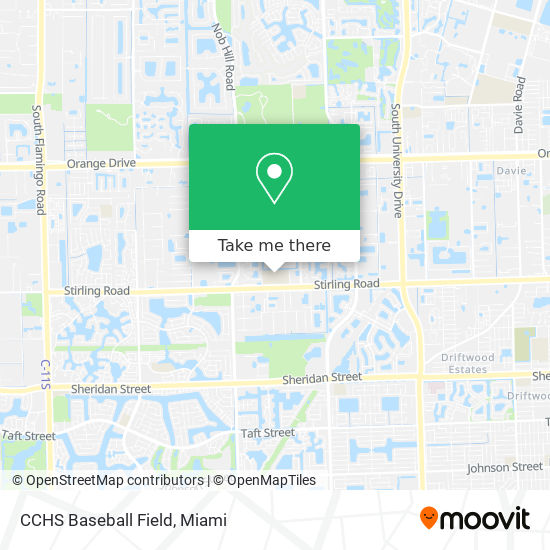 CCHS Baseball Field map