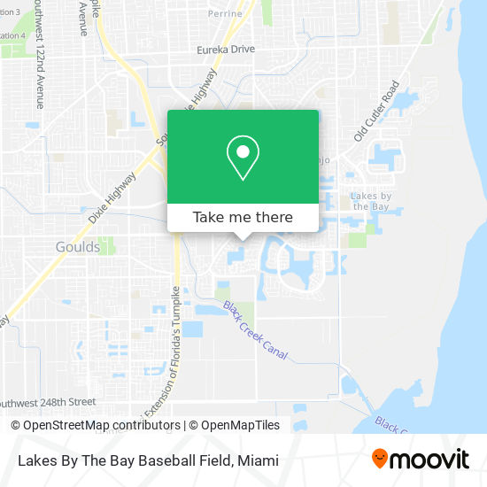 Mapa de Lakes By The Bay Baseball Field