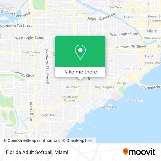 Mapa de Florida Adult Softball