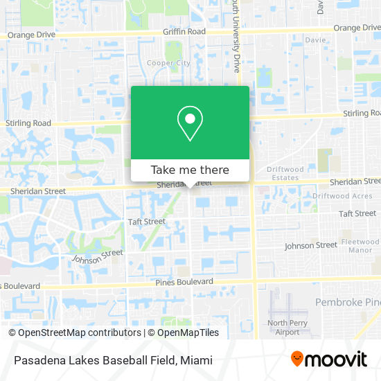 Mapa de Pasadena Lakes Baseball Field