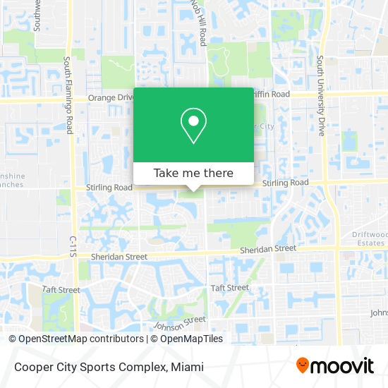 Cooper City Sports Complex map