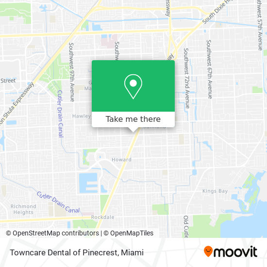 Mapa de Towncare Dental of Pinecrest