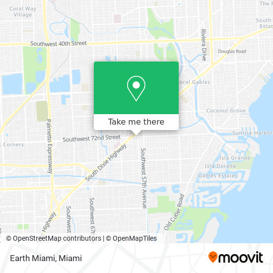 Earth Miami map