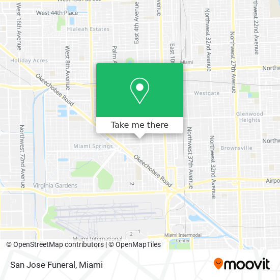 San Jose Funeral map