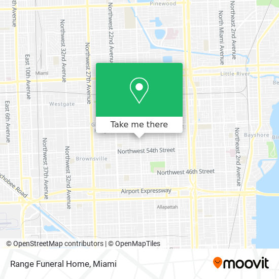 Range Funeral Home map