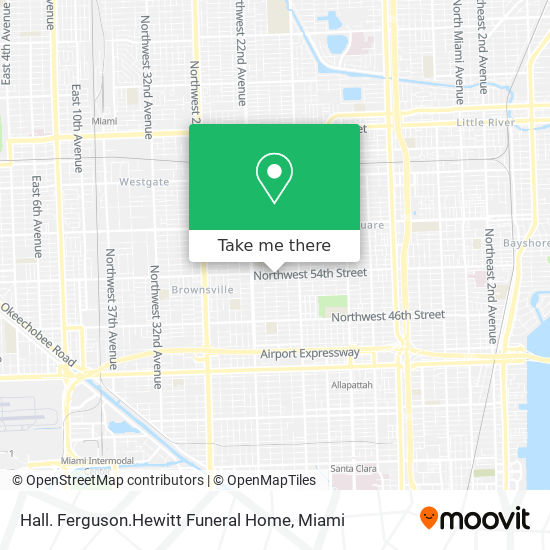 Hall. Ferguson.Hewitt Funeral Home map