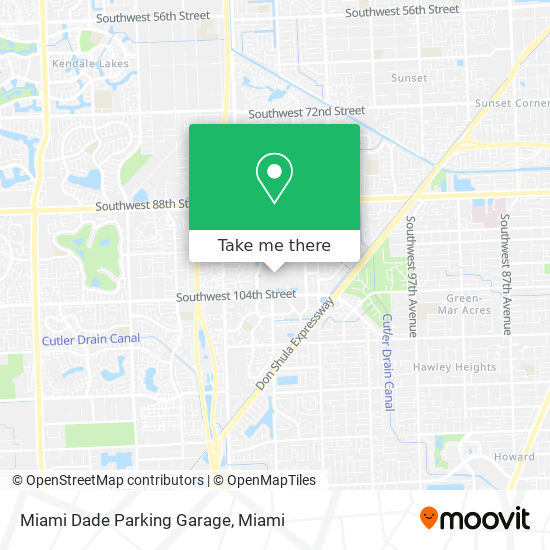 Mapa de Miami Dade Parking Garage