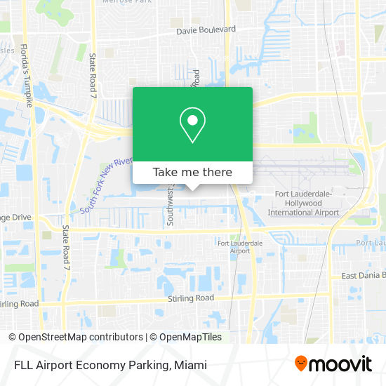 FLL Airport Economy Parking map